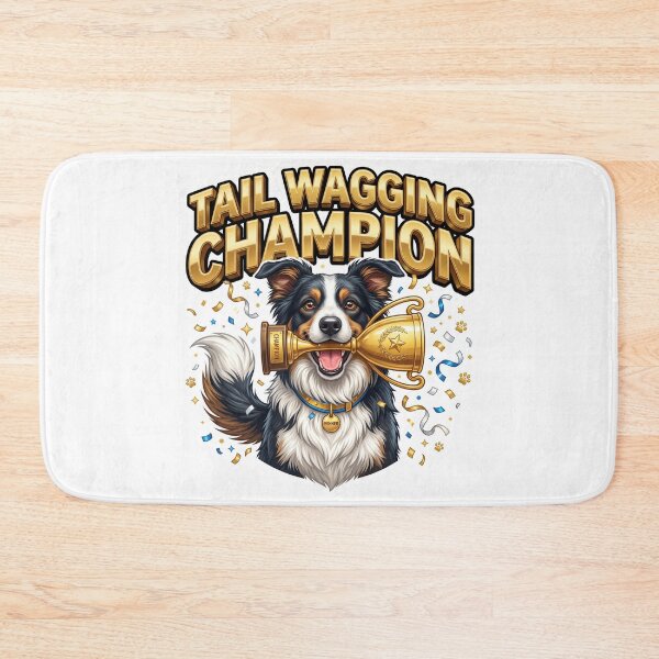 Item preview, Tail Wagging Champion Border Collie Art designed and sold by pradeepvisuals.