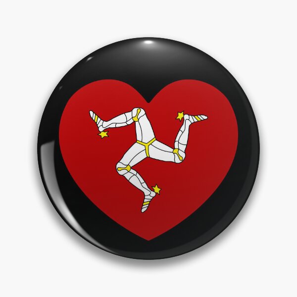 Item preview, Isle Of Man Flag Heart IM designed and sold by shitpostee.