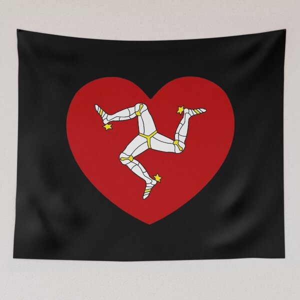 Item preview, Isle Of Man Flag Heart IM designed and sold by shitpostee.