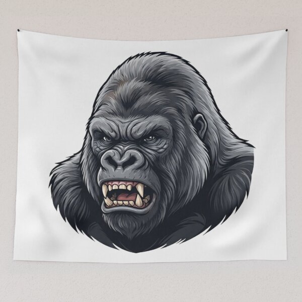 Item preview, Angry Gorilla Head Hat | Triple Vertex designed and sold by TripleVertex-1.