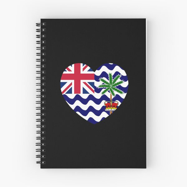 Item preview, British Indian Ocean Territory Flag Heart IO designed and sold by shitpostee.