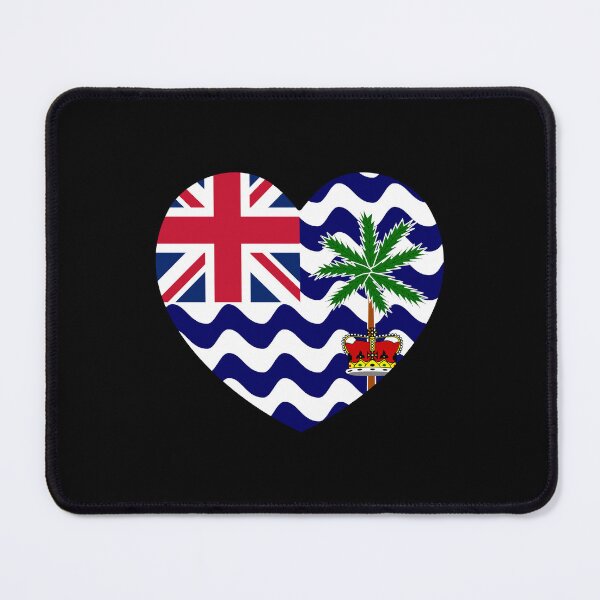 Item preview, British Indian Ocean Territory Flag Heart IO designed and sold by shitpostee.