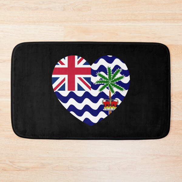 Item preview, British Indian Ocean Territory Flag Heart IO designed and sold by shitpostee.