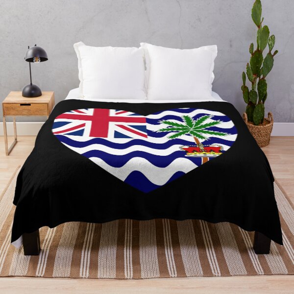 Item preview, British Indian Ocean Territory Flag Heart IO designed and sold by shitpostee.