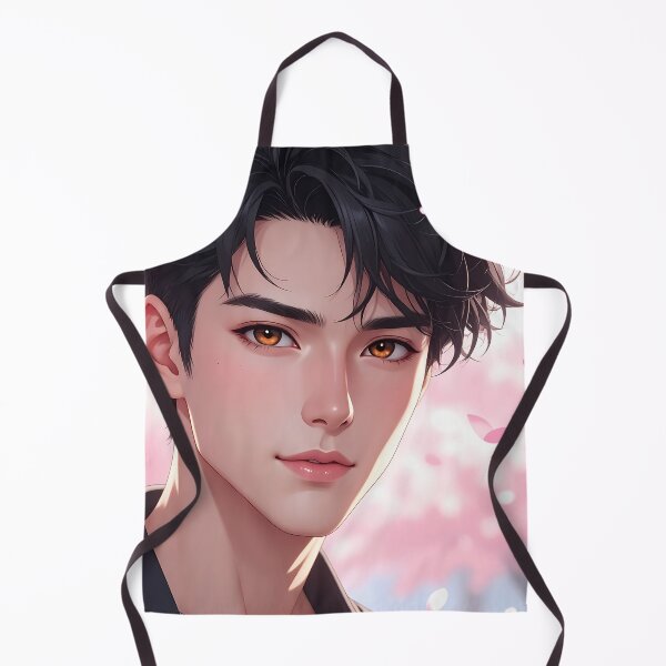 Item preview, Handsome Anime Boy under Cherry Blossom Trees designed and sold by BetweenForms.
