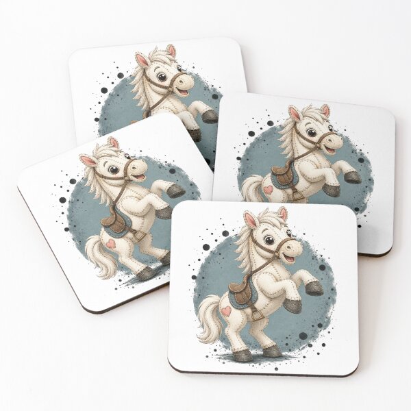 Item preview, Cute Stitched Rearing Horse designed and sold by M.Store.
