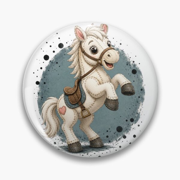 Item preview, Cute Stitched Rearing Horse designed and sold by M.Store.