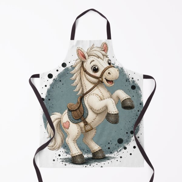 Item preview, Cute Stitched Rearing Horse designed and sold by M.Store.