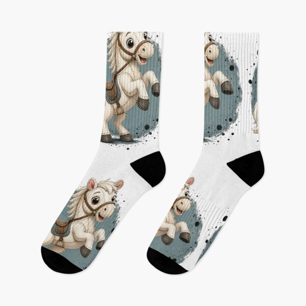 Item preview, Cute Stitched Rearing Horse designed and sold by M.Store.