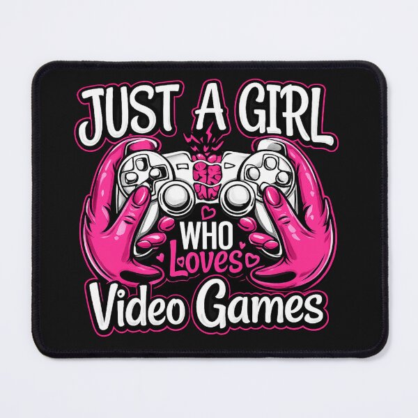 Item preview, Just A Girl Who Loves Video Games designed and sold by INKRebelGraphic.