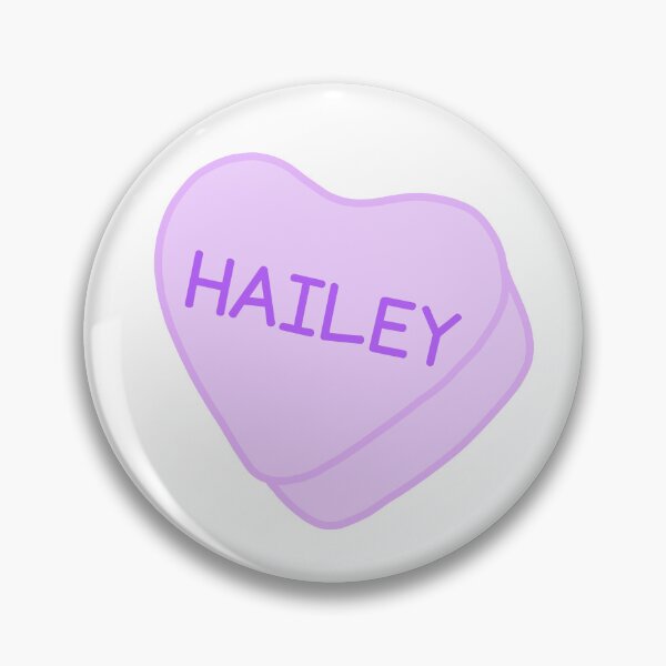 Item preview, Hailey Name Purple Candy Heart Sweet Heart Cute designed and sold by SlimyFish.