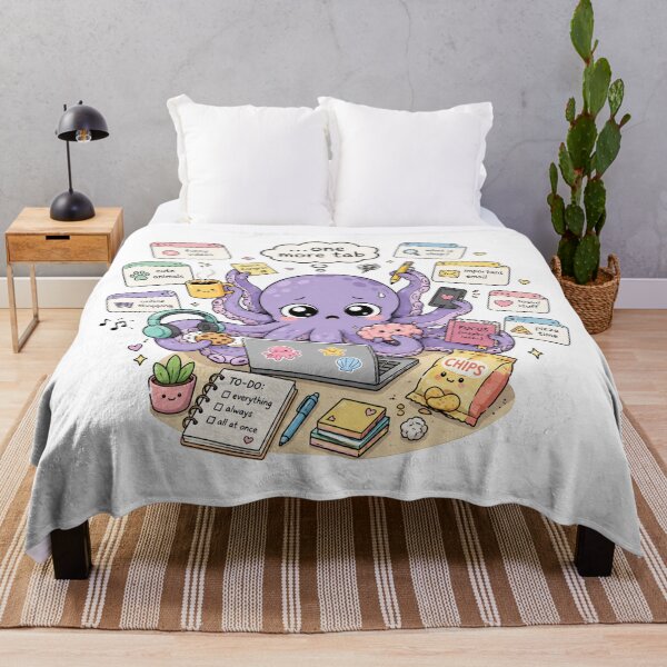 Item preview, ADHD Octopus Too Many Tabs Funny Neurodivergent designed and sold by DigitalDream Gallery.