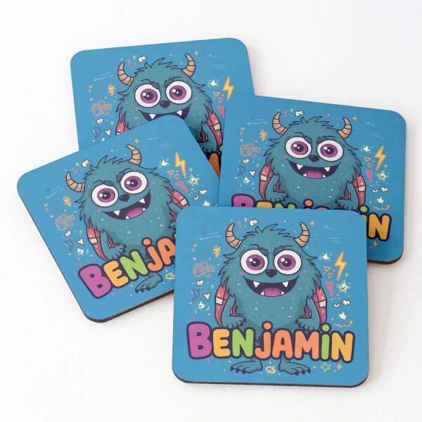 Item preview, Benjamin Cute Monster Personalized Kids Back To School designed and sold by EchoPrint Co..