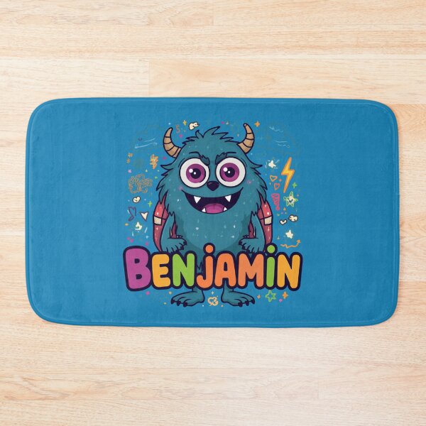 Item preview, Benjamin Cute Monster Personalized Kids Back To School designed and sold by EchoPrint Co..