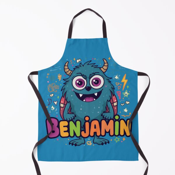 Item preview, Benjamin Cute Monster Personalized Kids Back To School designed and sold by EchoPrint Co..