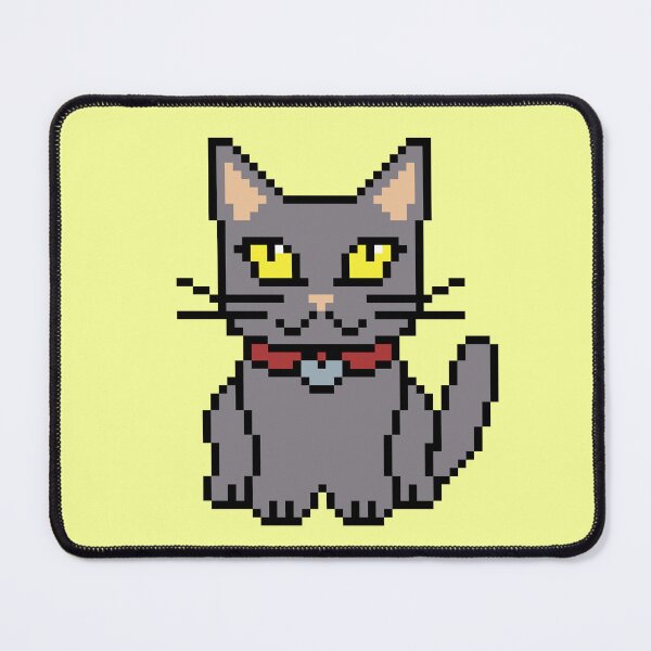Item preview, Cute Pixel Art Grey Cat | Retro 8-Bit Pixel Art designed and sold by OpenTabsDesigns.