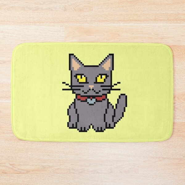 Item preview, Cute Pixel Art Grey Cat | Retro 8-Bit Pixel Art designed and sold by OpenTabsDesigns.