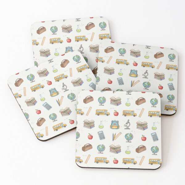Item preview, Back To School Watercolor Pattern designed and sold by QCena.