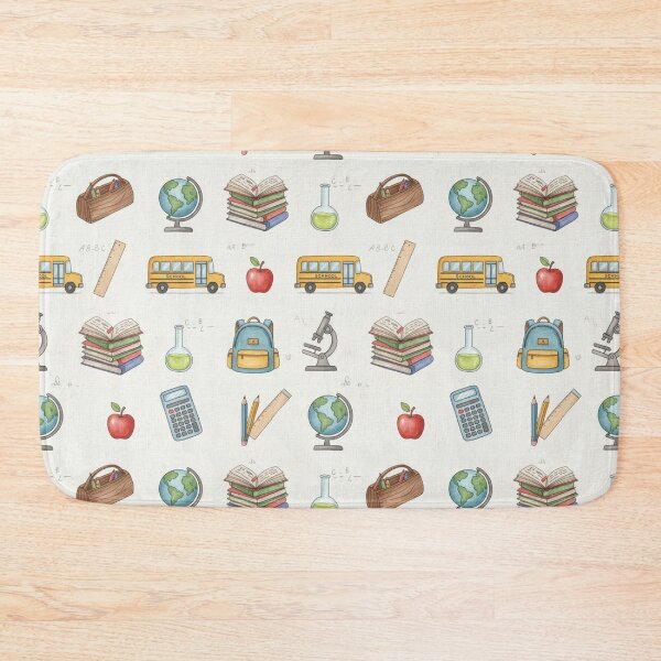 Item preview, Back To School Watercolor Pattern designed and sold by QCena.