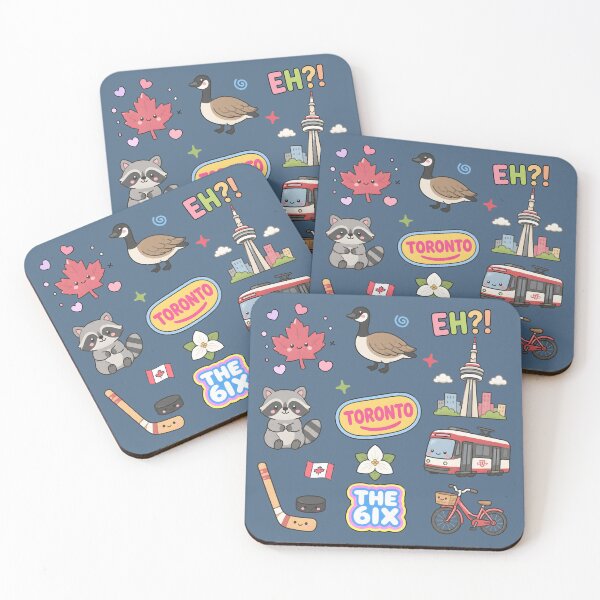 Item preview, Toronto Cute Pastel Seamless Pattern designed and sold by HowToCanadian.