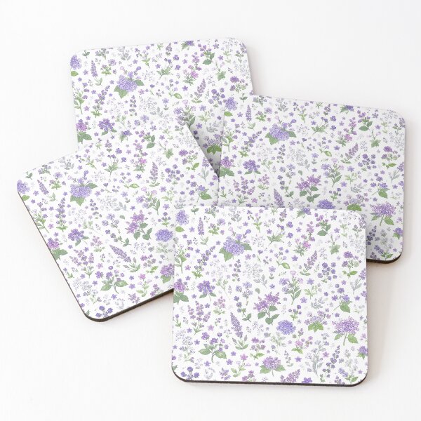 Item preview, Purple Wildflowers Floral Seamless Pattern designed and sold by betterthanurex.