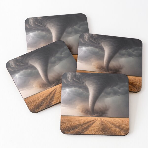 Item preview, Massive Tornado Over Golden Wheat Field designed and sold by Yomere.