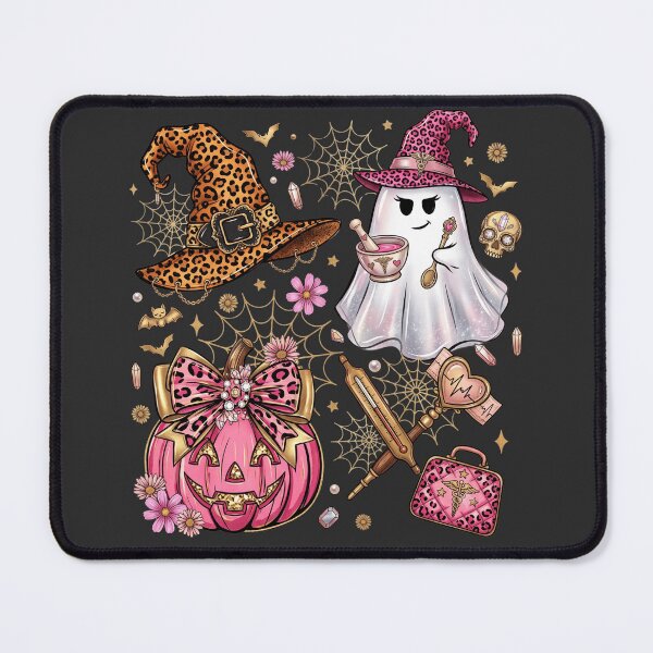 Item preview, Spooky Nurse Pink Leopard Halloween Medical Ghost designed and sold by BreezifyDesignStudio.