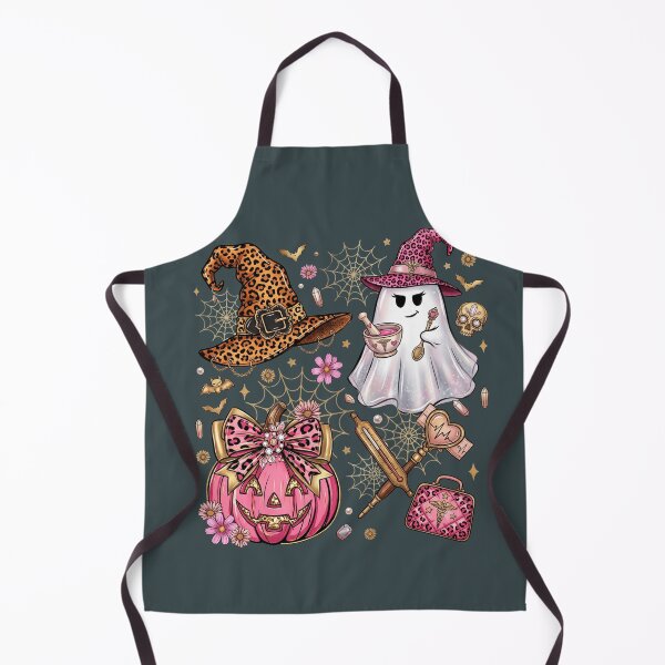 Item preview, Spooky Nurse Pink Leopard Halloween Medical Ghost designed and sold by BreezifyDesignStudio.
