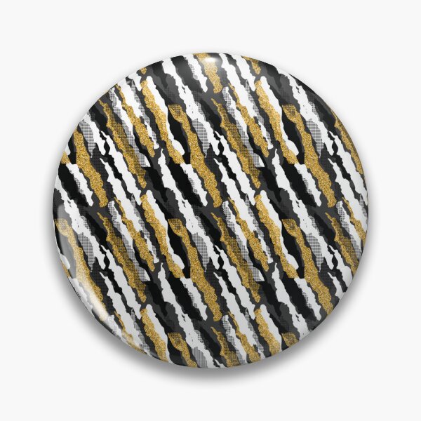 Item preview, Black White & Gold Zebra Pattern | Glam Animal Print Seamless Design designed and sold by Pickachoo.