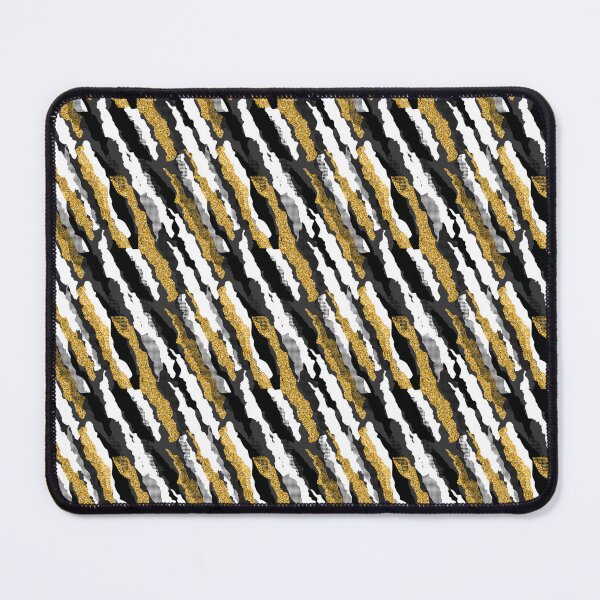 Item preview, Black White & Gold Zebra Pattern | Glam Animal Print Seamless Design designed and sold by Pickachoo.