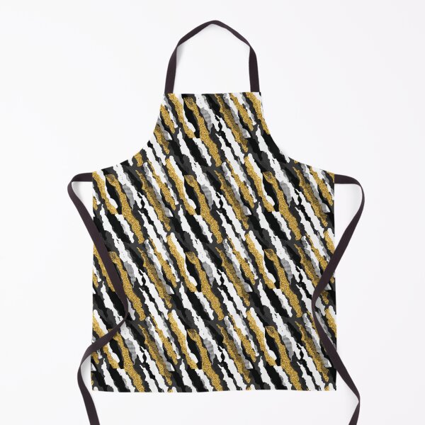 Item preview, Black White & Gold Zebra Pattern | Glam Animal Print Seamless Design designed and sold by Pickachoo.