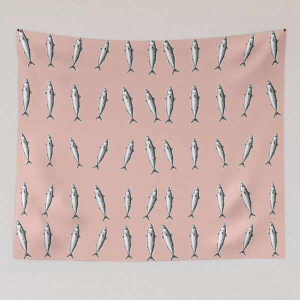 Item preview, Fish Study Club Vintage Mackerel Illustration Marine Biology Graphic designed and sold by CamaleonDesigns.