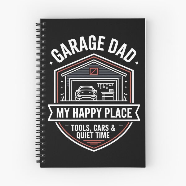 Item preview, Garage Dad – My Happy Place T‑Shirt | Tools, Cars & Quiet Time designed and sold by T-ShirtArtTom.