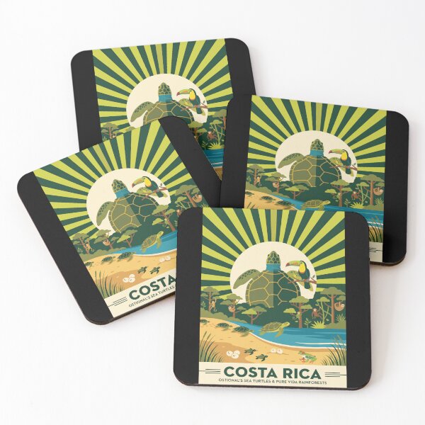 Item preview, Costa Rican Arribada - Tropical Wildlife Flat Vector Graphic designed and sold by ZUMERI.