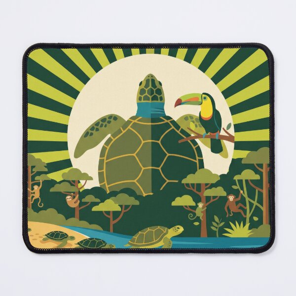 Item preview, Costa Rican Arribada - Tropical Wildlife Flat Vector Graphic designed and sold by ZUMERI.