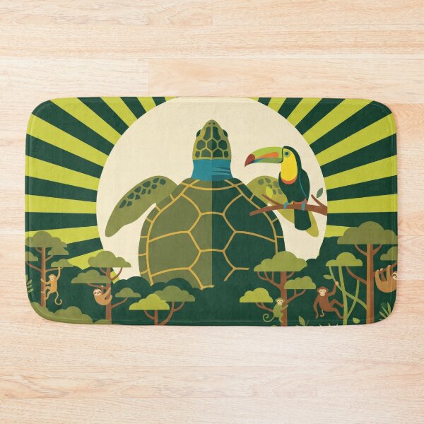 Item preview, Costa Rican Arribada - Tropical Wildlife Flat Vector Graphic designed and sold by ZUMERI.