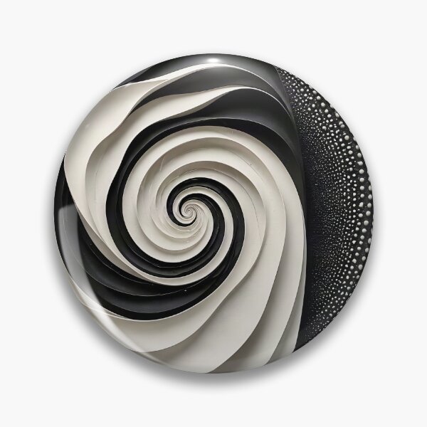 Item preview, Mesmerizing Spiral Design in Black and White  designed and sold by Vicky Brago-Mitchell®.