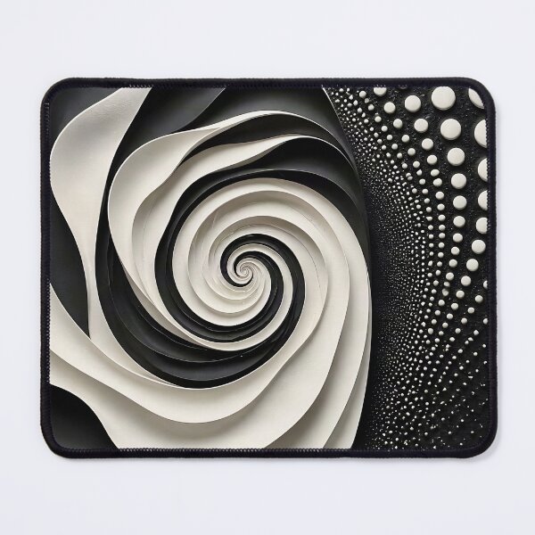 Item preview, Mesmerizing Spiral Design in Black and White designed and sold by Vicky Brago-Mitchell®.