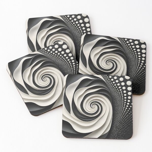 Item preview, Mesmerizing Spiral Design in Black and White  designed and sold by Vicky Brago-Mitchell®.