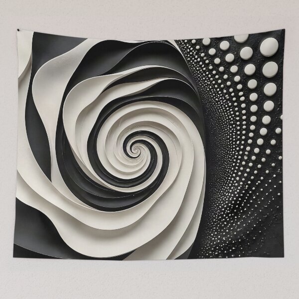 Item preview, Mesmerizing Spiral Design in Black and White  designed and sold by Vicky Brago-Mitchell®.