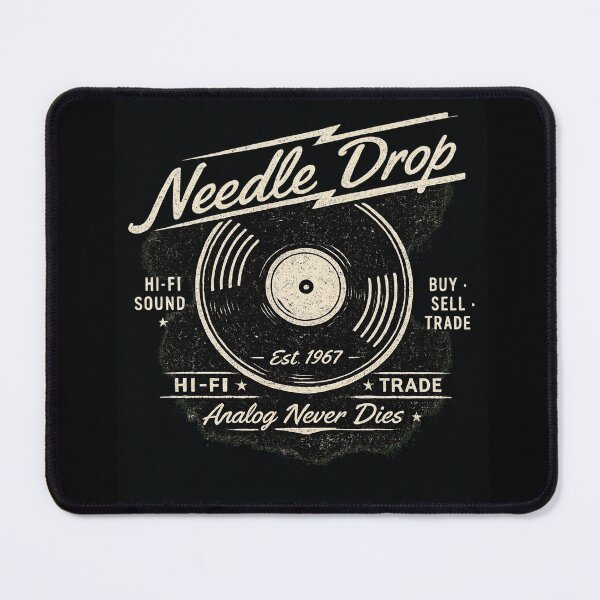 Item preview, Analog Never Dies Vinyl designed and sold by PopStaticPress.
