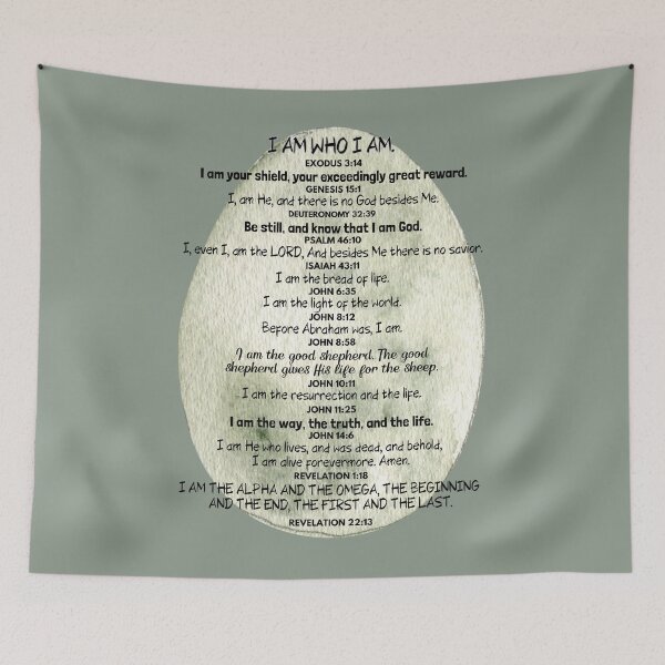 Item preview, I AM - Bible verses - Shirt Hoodie Sticker Bag Phone case designed and sold by HisDesignCo.