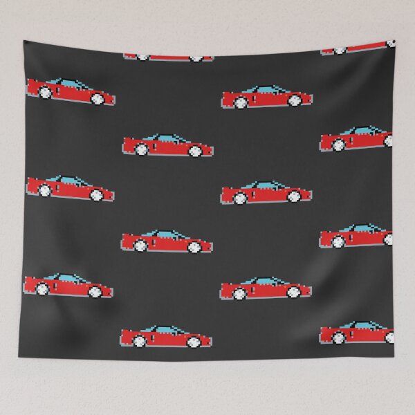 Item preview, Retro 90s JDM Red Sports Car Pixel Art designed and sold by OpenTabsDesigns.