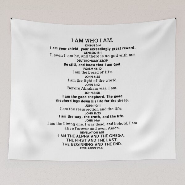 Item preview, I AM - Bible Verses - Shirt Hoodie Sticker Bag Phone Case designed and sold by HisDesignCo.