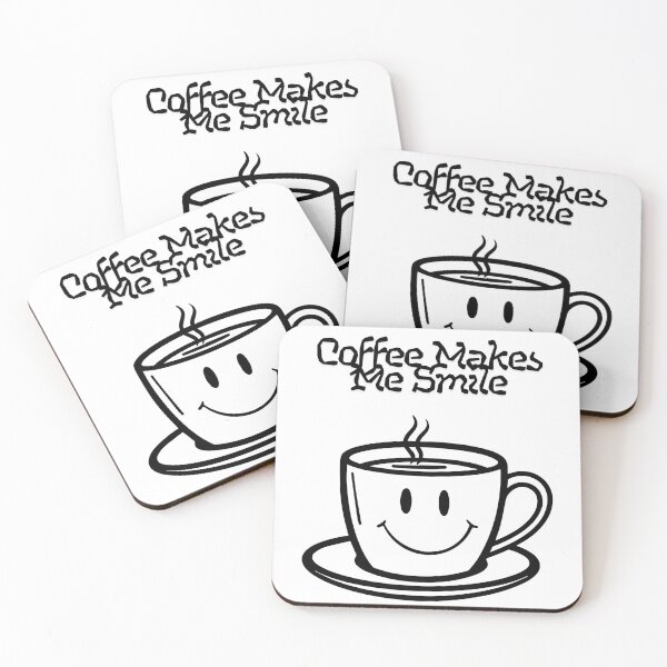 Item preview, Coffee Makes Me Smile. designed and sold by Dinasshop.