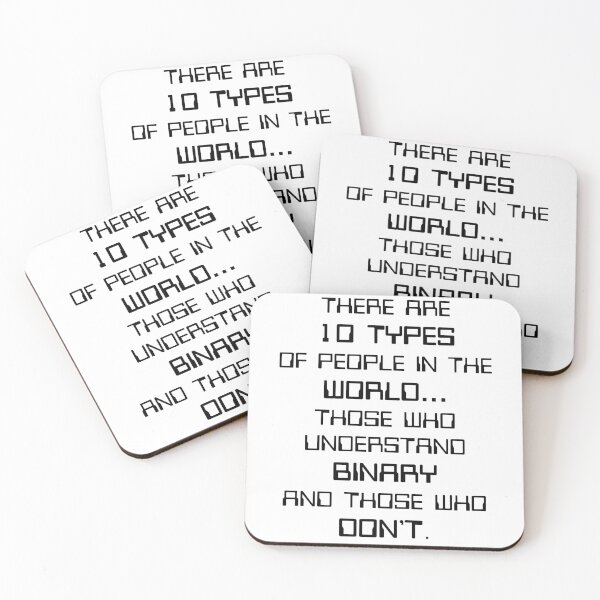 Item preview, Nerdy There Are 10 Types Of People Binary Programmer Joke Computer Science Teacher Black Text designed and sold by MathWare MathClips.