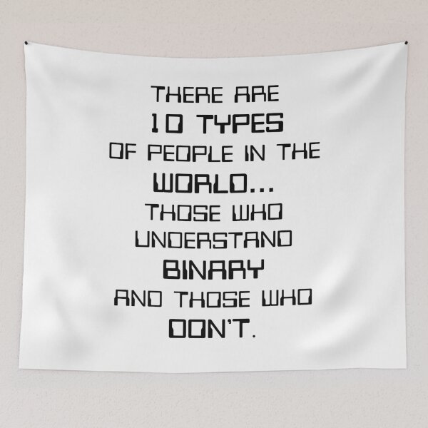 Item preview, Nerdy There Are 10 Types Of People Binary Programmer Joke Computer Science Teacher Black Text designed and sold by MathWare MathClips.
