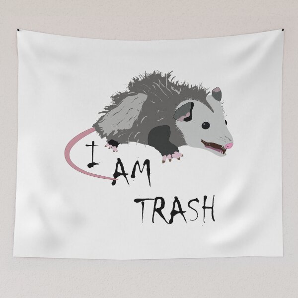 Aperçu de l'œuvre Illustration d'opossum | Dessin numérique d'opossum amusant créée et vendue par All in Good Fun.