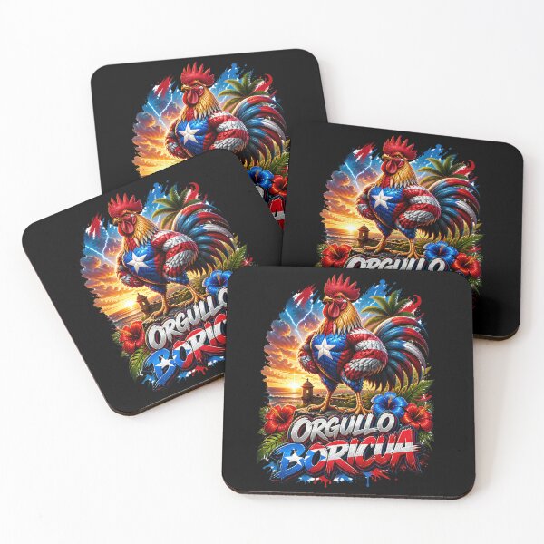 Item preview, Puerto Rico Flag Orgullo Boricua Rooster designed and sold by FunToonGallery.