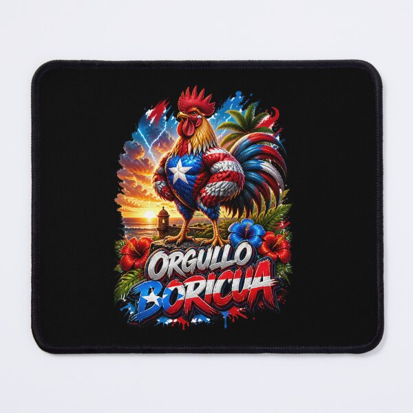 Item preview, Puerto Rico Flag Orgullo Boricua Rooster designed and sold by FunToonGallery.